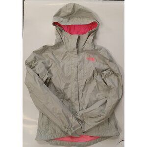 North Face Ladies Windbreaker Jacket Gray and Pink Size XS